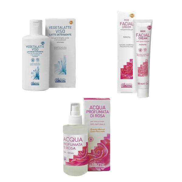 Argital - 3 trins fugt med rose