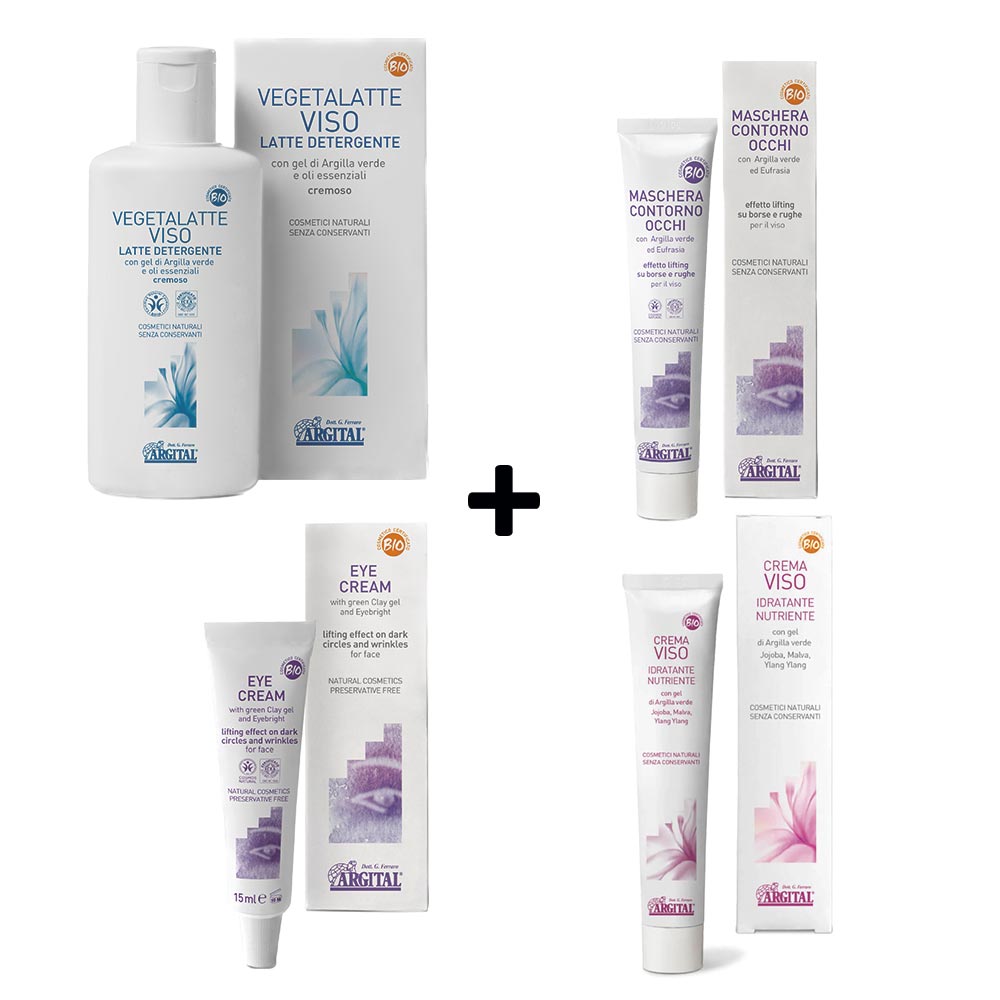 Argital - sæt med fugt og næring med fokus på øjne