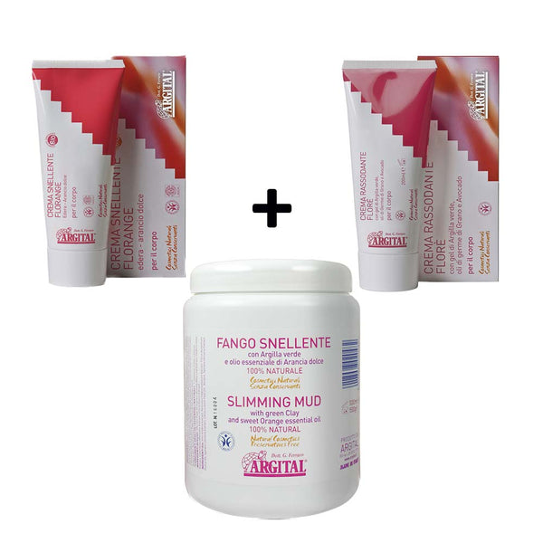 Slankende creme og mud Trio til anti-cellulite behandling