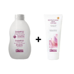 Hårplejesæt til krøllet og kruset hår der mangler protein i 2 trin - TAG TESTEN