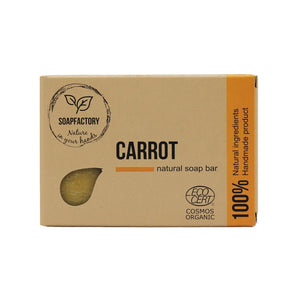 Soapfactory Ginger & Carrots sæbebar - til ansigt og krop uden æteriske olier