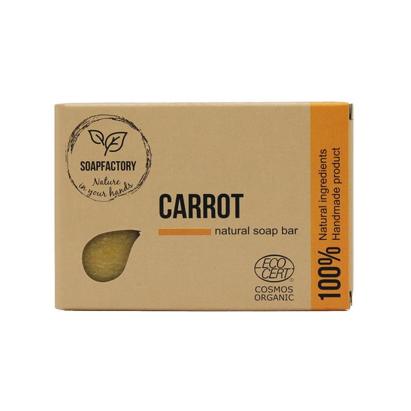 Soapfactory Ginger & Carrots sæbebar - til ansigt og krop uden æteriske olier