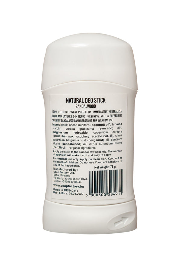Soapfactory Deostick Sandalwood - til alle hudtyper