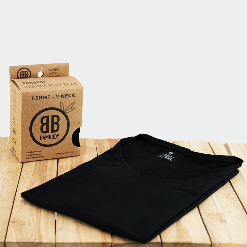 Bambody T-shirt med V-hals - Unisex