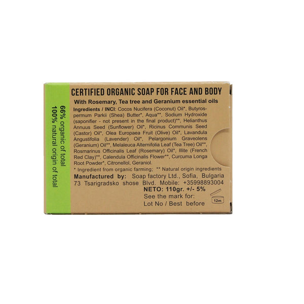 Soapfactory Herbal sæbebar - mod acne, hudirritation og allergi